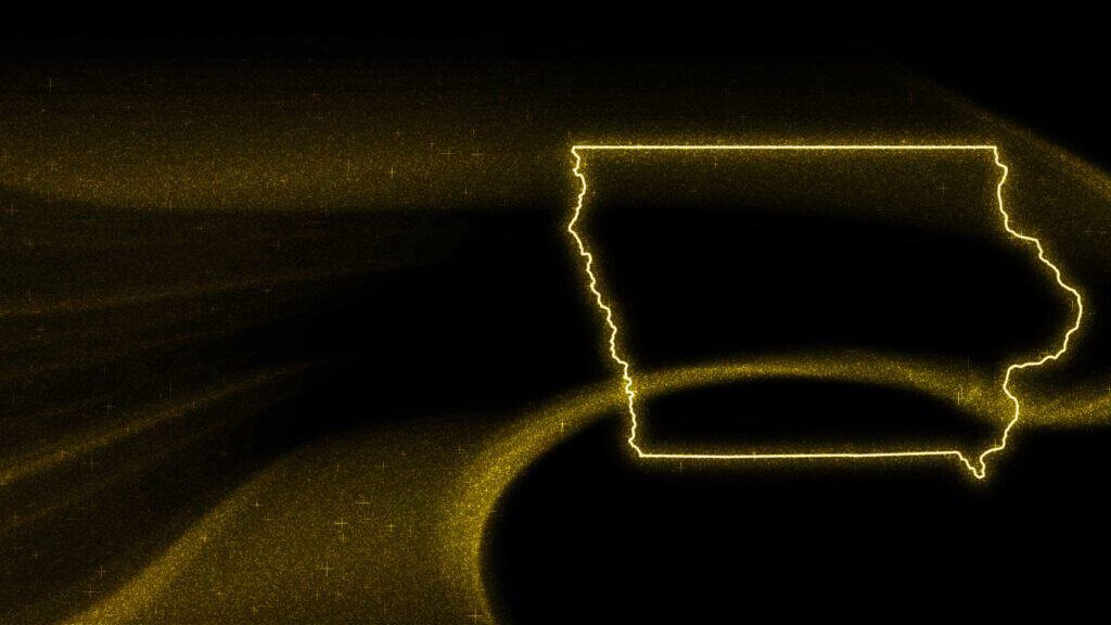 Child Trafficking In The Usa &Amp; Iowa'S Connection 4 - Map Iowa Gold Glitter Map Dark Background map iowa gold glitter map dark background 2025 Jeremiah Darwin Inc